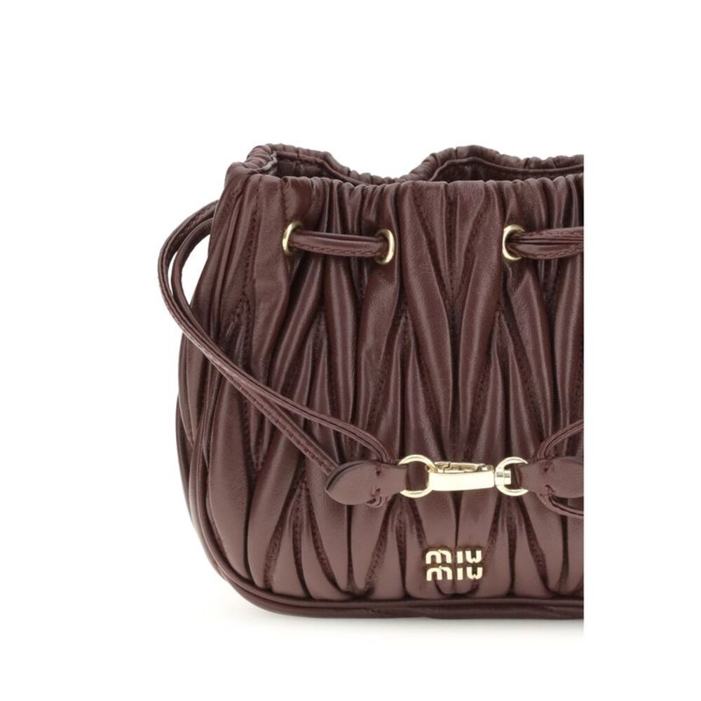 Miu Miu Women Matelassé Nappa Leather Pouch - Picture 4 of 4